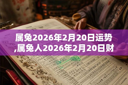 属兔2026年2月20日运势,属兔人2026年2月20日财运,生肖兔2026年2月20日运势 属兔2026年2月20日运势,属兔人2026年2月20日财运,生肖兔2026年2月20日运势