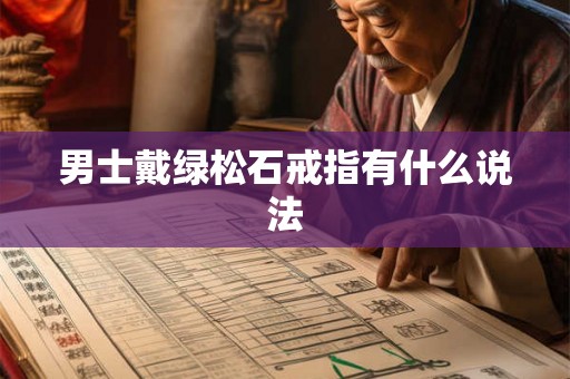 男士戴绿松石戒指有什么说法