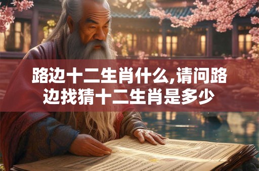 路边十二生肖什么,请问路边找猜十二生肖是多少