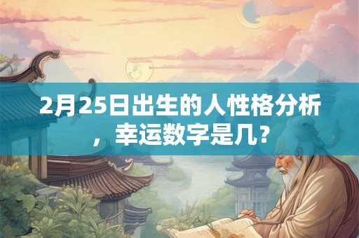 2月25日出生的人性格分析，幸运数字是几？