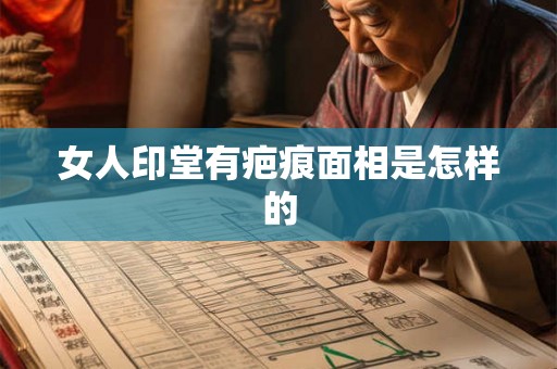 女人印堂有疤痕面相是怎样的