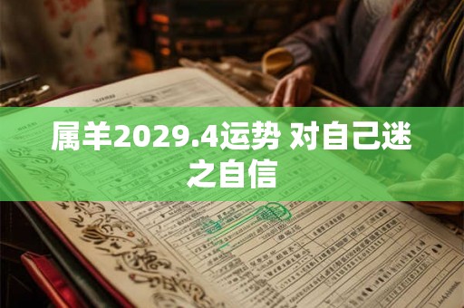 属羊2029.4运势 对自己迷之自信 属羊2029.4运势 对自己迷之自信