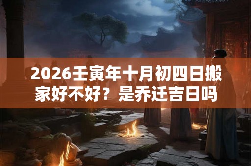 2026壬寅年十月初四日搬家好不好？是乔迁吉日吗