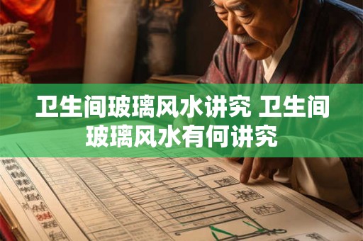 卫生间玻璃风水讲究 卫生间玻璃风水有何讲究