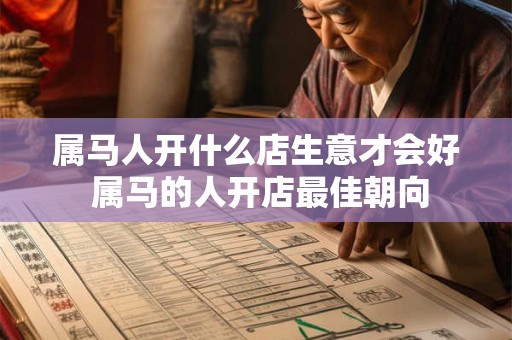 属马人开什么店生意才会好 属马的人开店最佳朝向