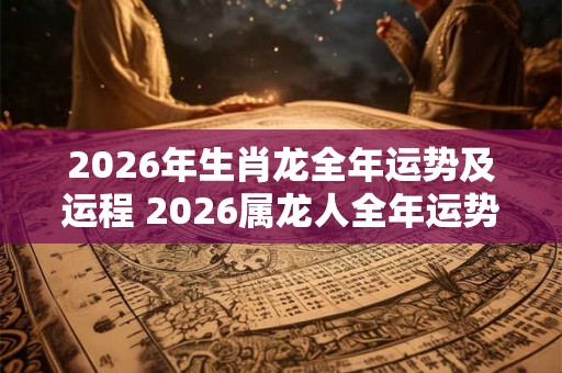 2026年生肖龙全年运势及运程 2026属龙人全年运势
