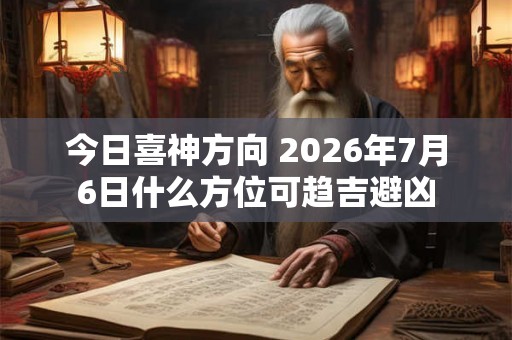 今日喜神方向 2026年7月6日什么方位可趋吉避凶 今日喜神方向 2026年7月6日什么方位可趋吉避凶