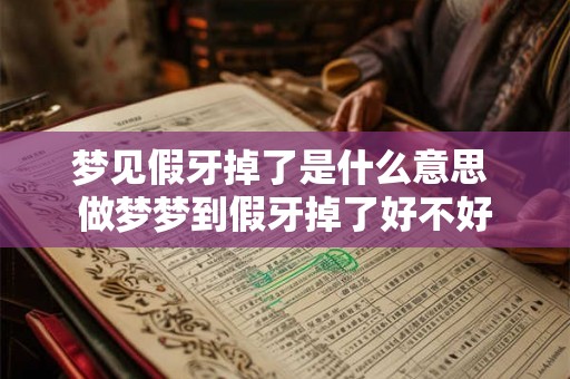 梦见假牙掉了是什么意思 做梦梦到假牙掉了好不好