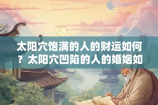 太阳穴饱满的人的财运如何？太阳穴凹陷的人的婚姻如何？