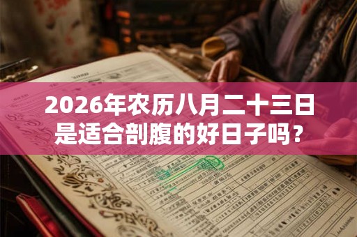 2026年农历八月二十三日是适合剖腹的好日子吗？