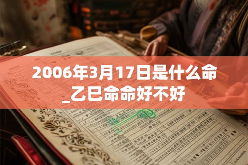 2006年3月17日是什么命_乙巳命命好不好 2006年3月17日是什么命_乙巳命命好不好