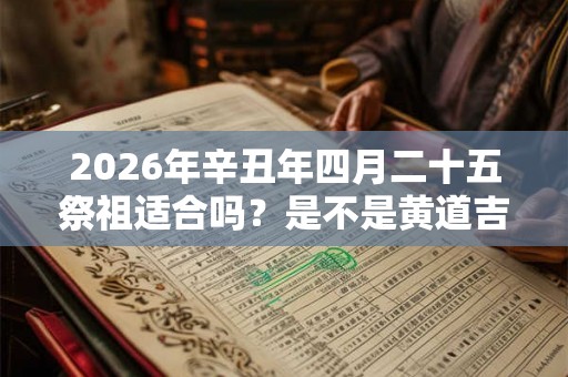 2026年辛丑年四月二十五祭祖适合吗？是不是黄道吉日？