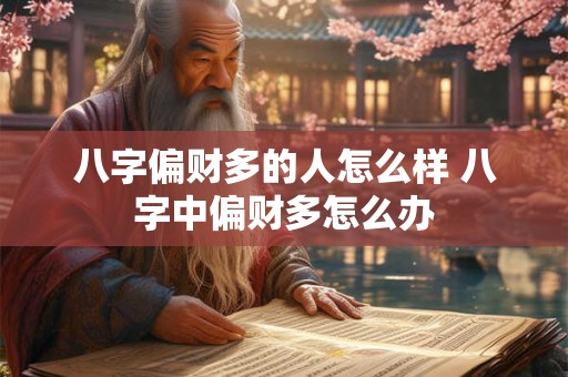 八字偏财多的人怎么样 八字中偏财多怎么办