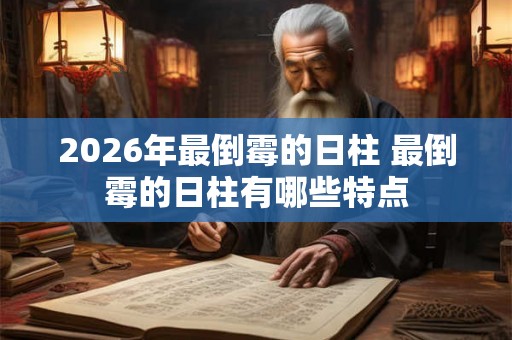 2026年最倒霉的日柱 最倒霉的日柱有哪些特点