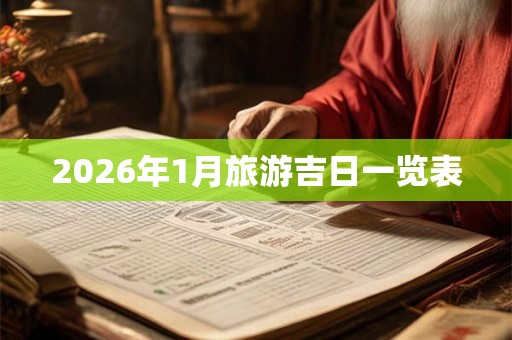 2026年1月旅游吉日一览表