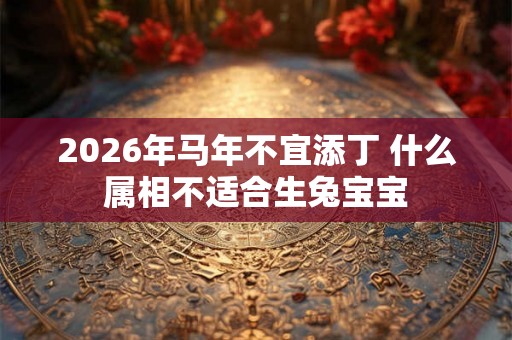 2026年马年不宜添丁 什么属相不适合生兔宝宝 2026年马年不宜添丁 什么属相不适合生兔宝宝