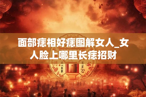 面部痣相好痣图解女人_女人脸上哪里长痣招财