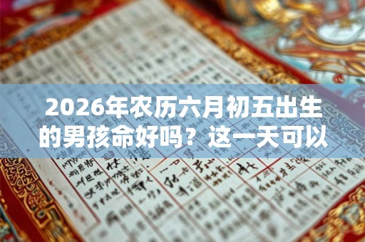 2026年农历六月初五出生的男孩命好吗？这一天可以求嗣吗？
