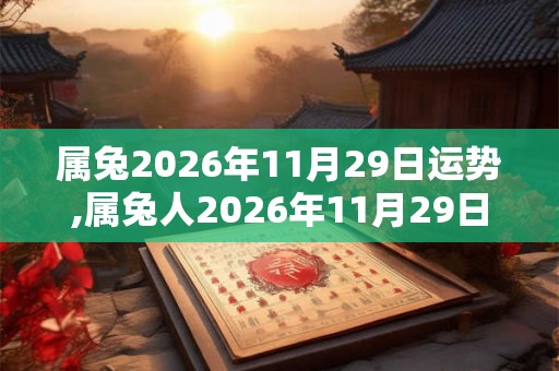 属兔2026年11月29日运势,属兔人2026年11月29日财运,生肖兔2026年11月29日运势 属兔2026年11月29日运势,属兔人2026年11月29日财运,生肖兔2026年11月29日运势