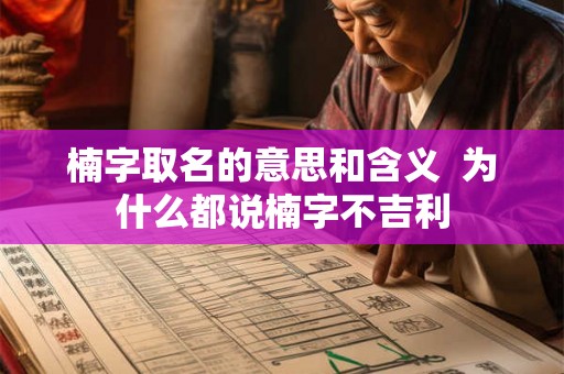 楠字取名的意思和含义  为什么都说楠字不吉利