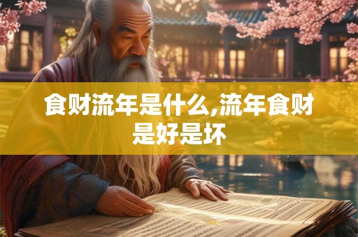 食财流年是什么,流年食财是好是坏