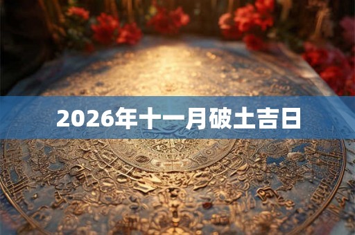 2026年十一月破土吉日