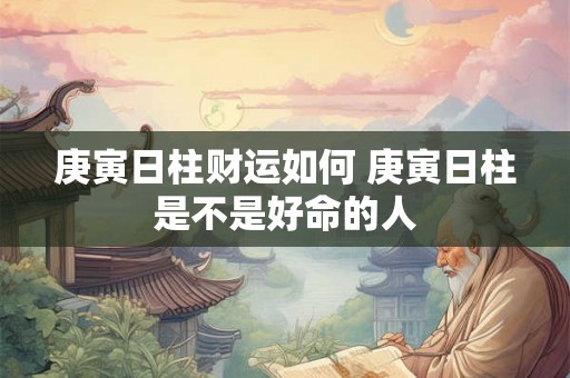 庚寅日柱财运如何 庚寅日柱是不是好命的人