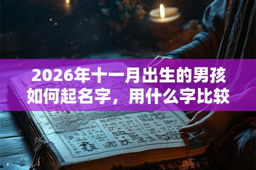 2026年十一月出生的男孩如何起名字,用什么字比较好 2026年十一月出生的男孩如何起名字,用什么字比较好