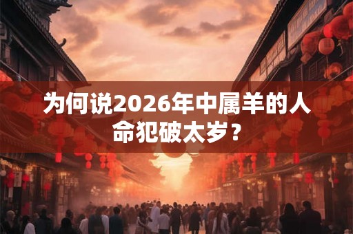 为何说2026年中属羊的人命犯破太岁？