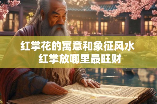 红掌花的寓意和象征风水  红掌放哪里最旺财