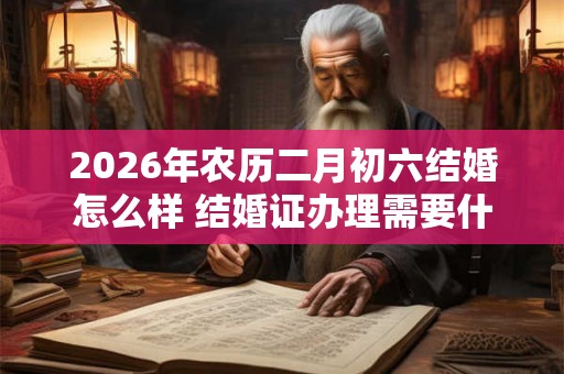 2026年农历二月初六结婚怎么样 结婚证办理需要什么材料