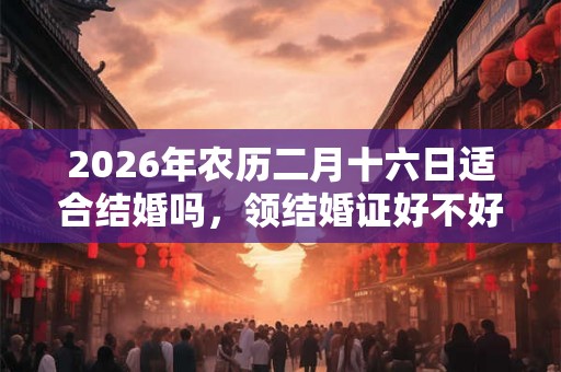 2026年农历二月十六日适合结婚吗，领结婚证好不好？