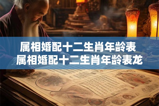 属相婚配十二生肖年龄表 属相婚配十二生肖年龄表龙