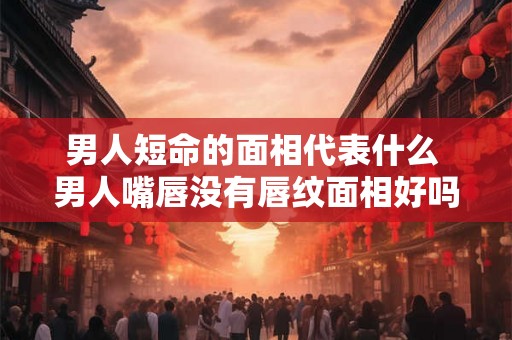 男人短命的面相代表什么 男人嘴唇没有唇纹面相好吗 男人短命的面相代表什么 男人嘴唇没有唇纹面相好吗
