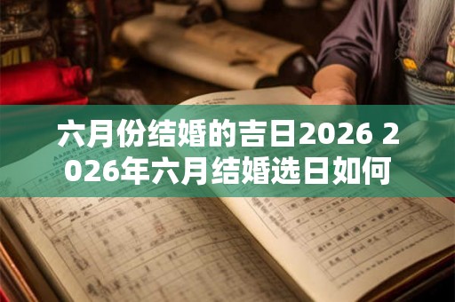 六月份结婚的吉日2026 2026年六月结婚选日如何
