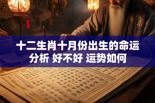 十二生肖十月份出生的命运分析 好不好 运势如何 十二生肖十月份出生的命运分析 好不好 运势如何