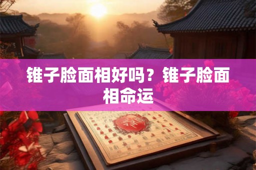 锥子脸面相好吗？锥子脸面相命运