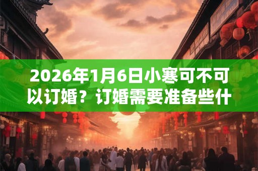 2026年1月6日小寒可不可以订婚?订婚需要准备些什么? 2026年1月6日小寒可不可以订婚?订婚需要准备些什么?