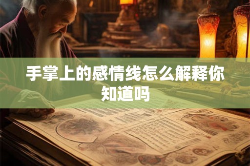 手掌上的感情线怎么解释你知道吗