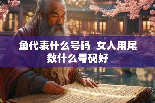 鱼代表什么号码  女人用尾数什么号码好