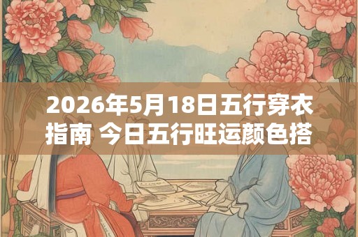 2026年5月18日五行穿衣指南 今日五行旺运颜色搭配