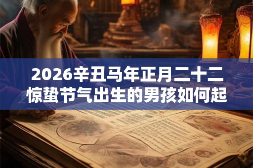 2026辛丑马年正月二十二惊蛰节气出生的男孩如何起名？