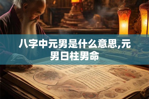 八字中元男是什么意思,元男日柱男命
