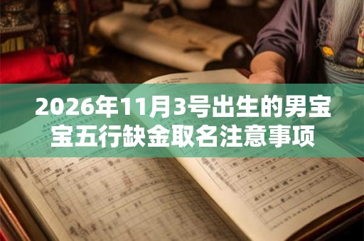 2026年11月3号出生的男宝宝五行缺金取名注意事项
