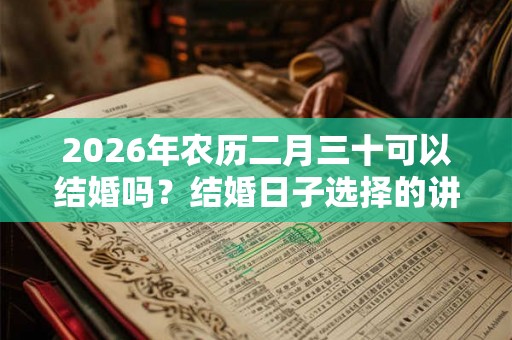 2026年农历二月三十可以结婚吗?结婚日子选择的讲究? 2026年农历二月三十可以结婚吗?结婚日子选择的讲究?