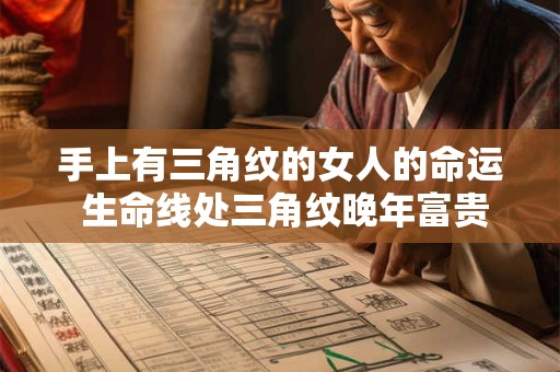 手上有三角纹的女人的命运 生命线处三角纹晚年富贵