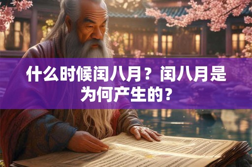 什么时候闰八月？闰八月是为何产生的？