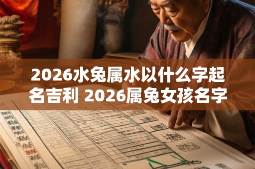 2026水兔属水以什么字起名吉利 2026属兔女孩名字洋气的