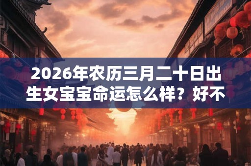 2026年农历三月二十日出生女宝宝命运怎么样？好不好？