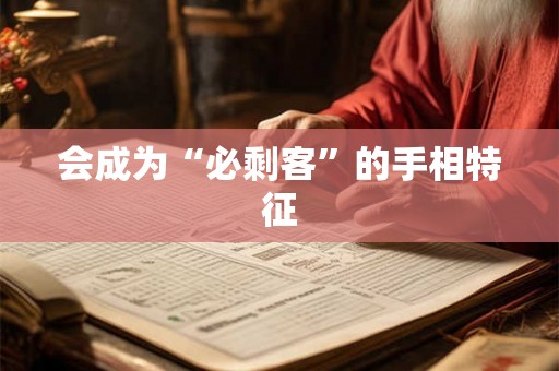 会成为“必剩客”的手相特征